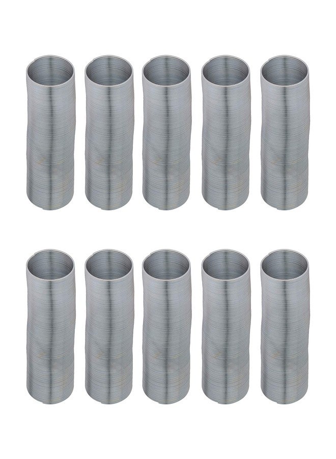 EISCO™ Pack of 10 Slinky Tempered Steel Wave Form Helix | Scientific Slinky for Physics Experiments | 7.5 cm Coil Diameter | 3 Meter Length | Durable Tempered Steel Wire for Classroom & Lab Use - Image 1